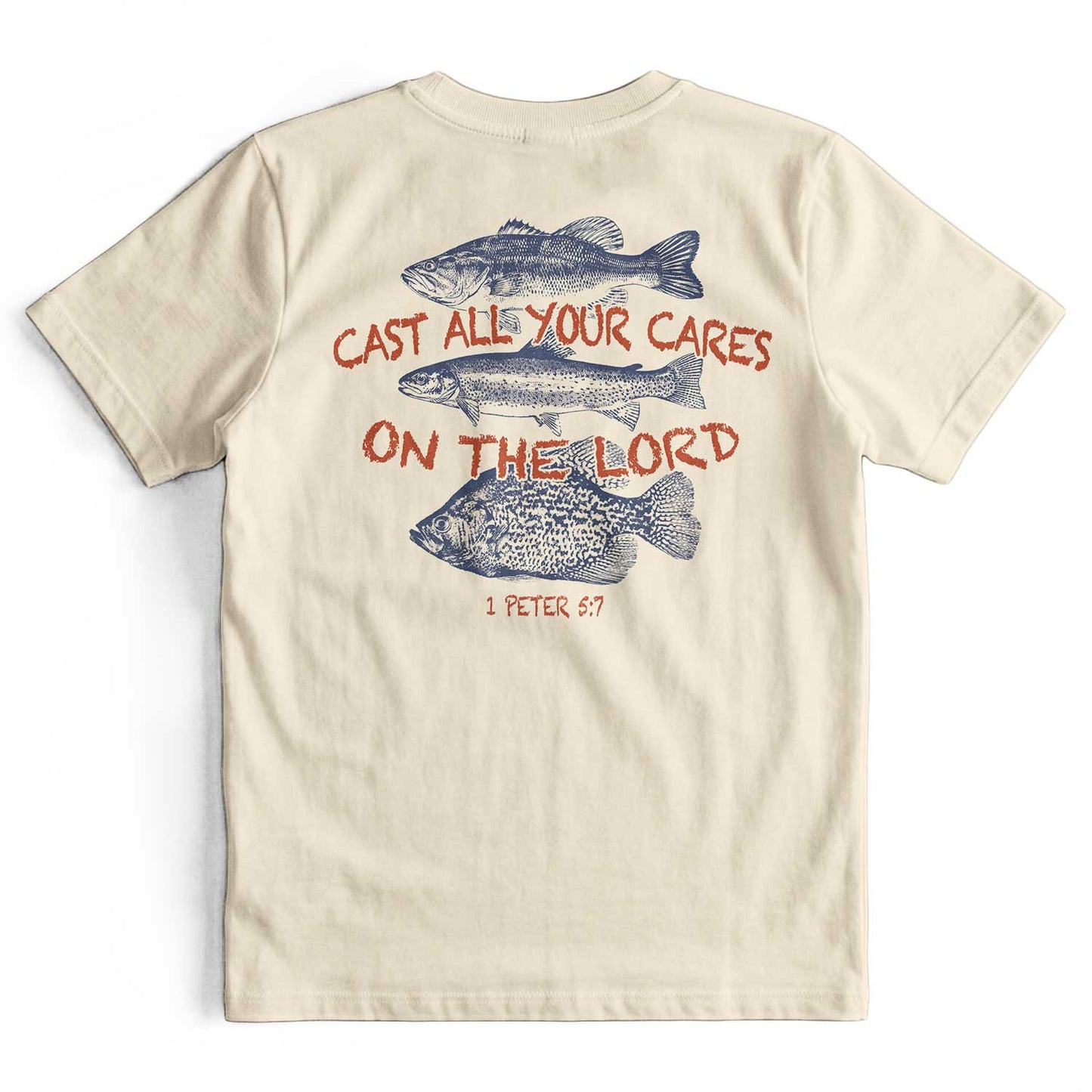 Cast All Your Cares On The Lord Retro Christian T-Shirt