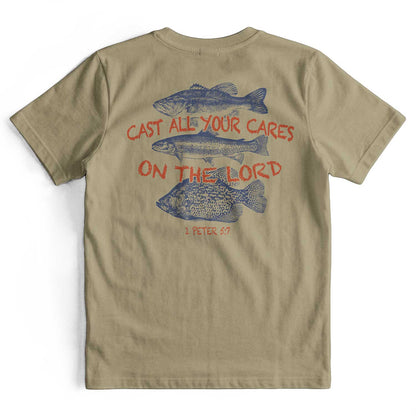 Cast All Your Cares On The Lord Retro Christian T-Shirt