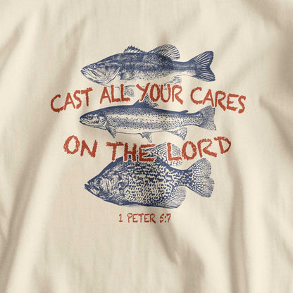 Cast All Your Cares On The Lord Retro Christian T-Shirt